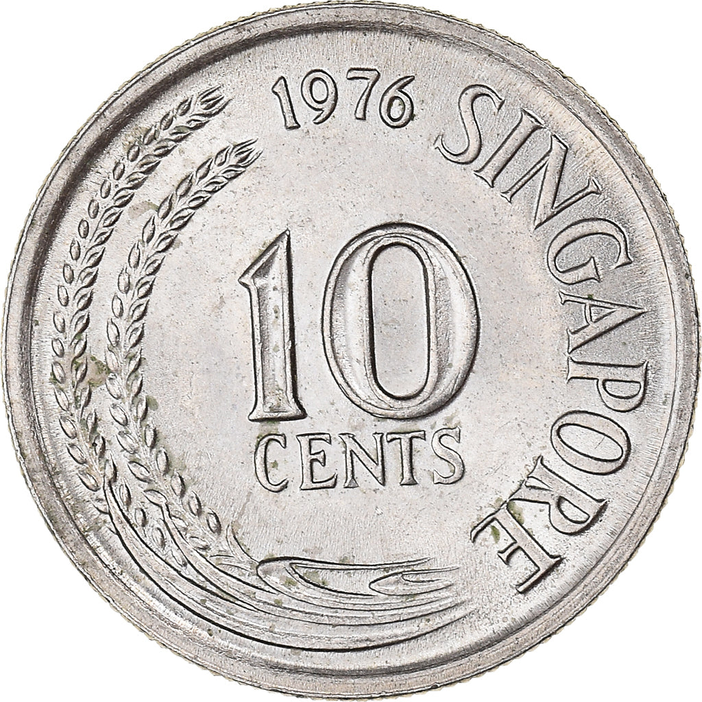 Münze, Singapur, 10 Cents, 1976