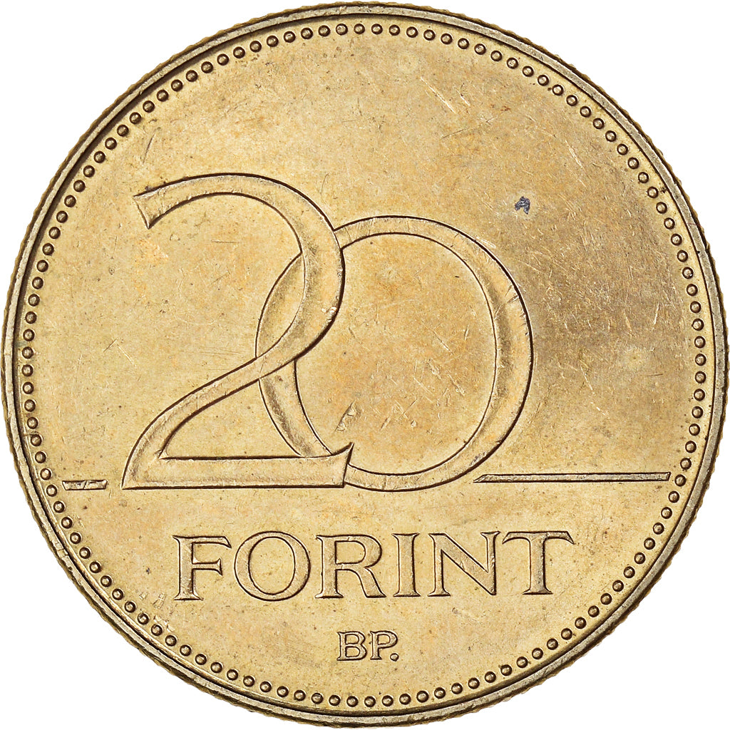 Moeda, Hungria, 20 Forint, 1996
