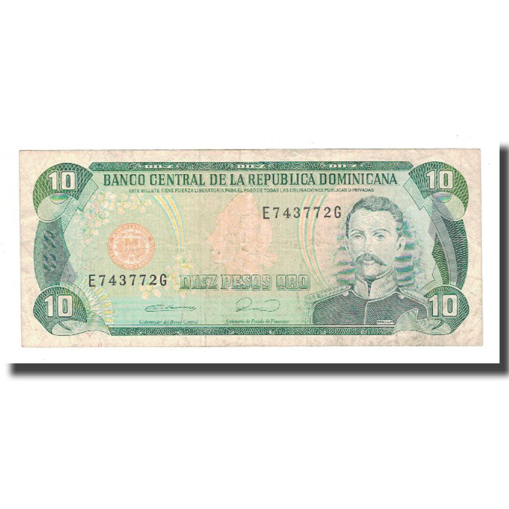 Billet, Dominican Republic, 10 Pesos Oro, KM:119c, B+