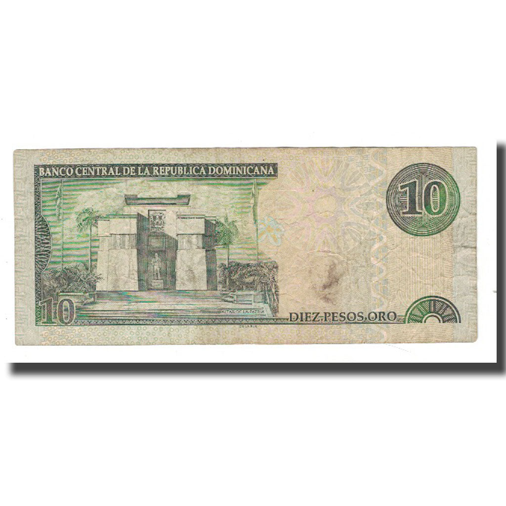 Banknote, Dominican Republic, 10 Pesos Oro, 2003, KM:168c, F(12-15)