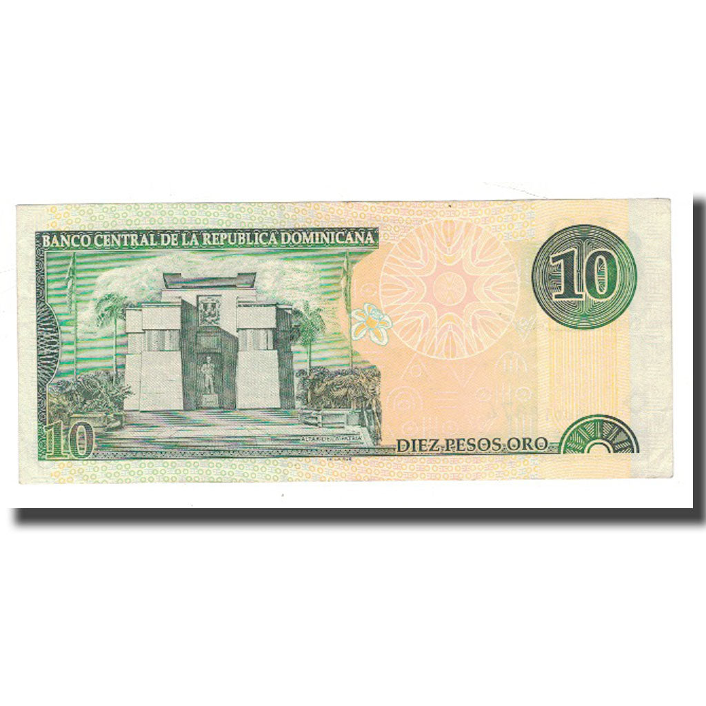 Banknote, Dominican Republic, 10 Pesos Oro, 2001, KM:168a, VF(30-35)