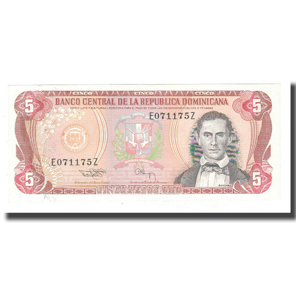 Banknote, Dominican Republic, 5 Pesos Oro, KM:146a, AU(50-53)