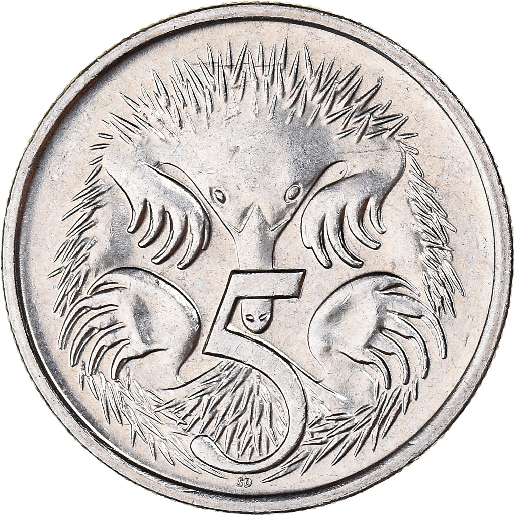 Monnaie, Australie, 5 Cents, 1995