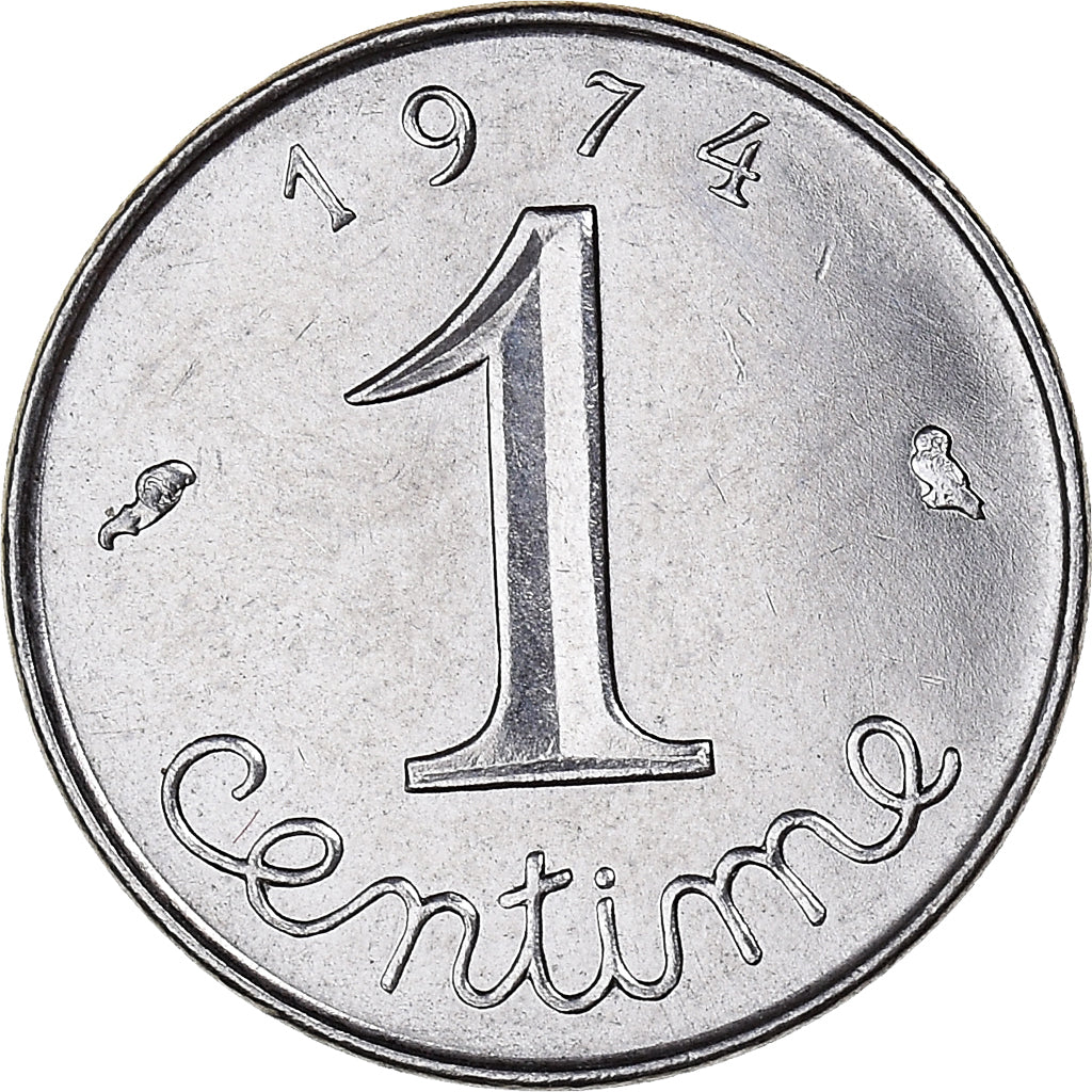 Coin, France, Centime, 1974