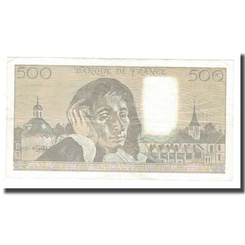 Francia, 500 Francs, 1991, 1991-01-03, BC+, Fayette:71.46, KM:156h