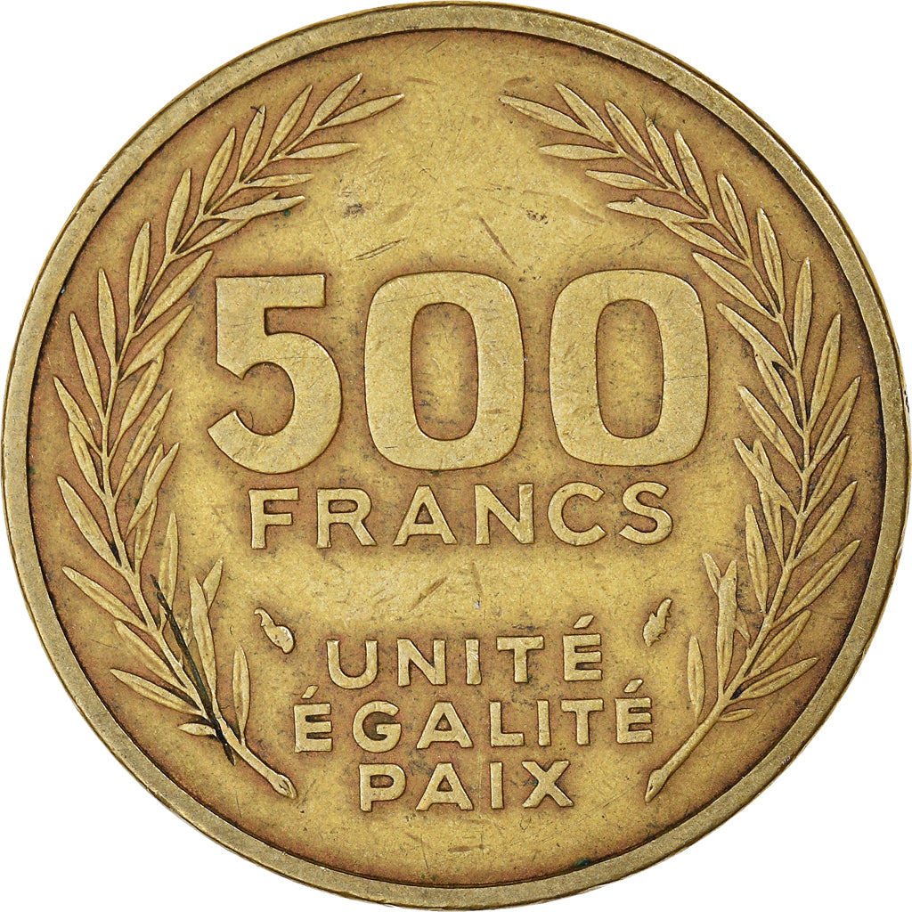 Moneda, Yibuti, 500 Francs, 1991