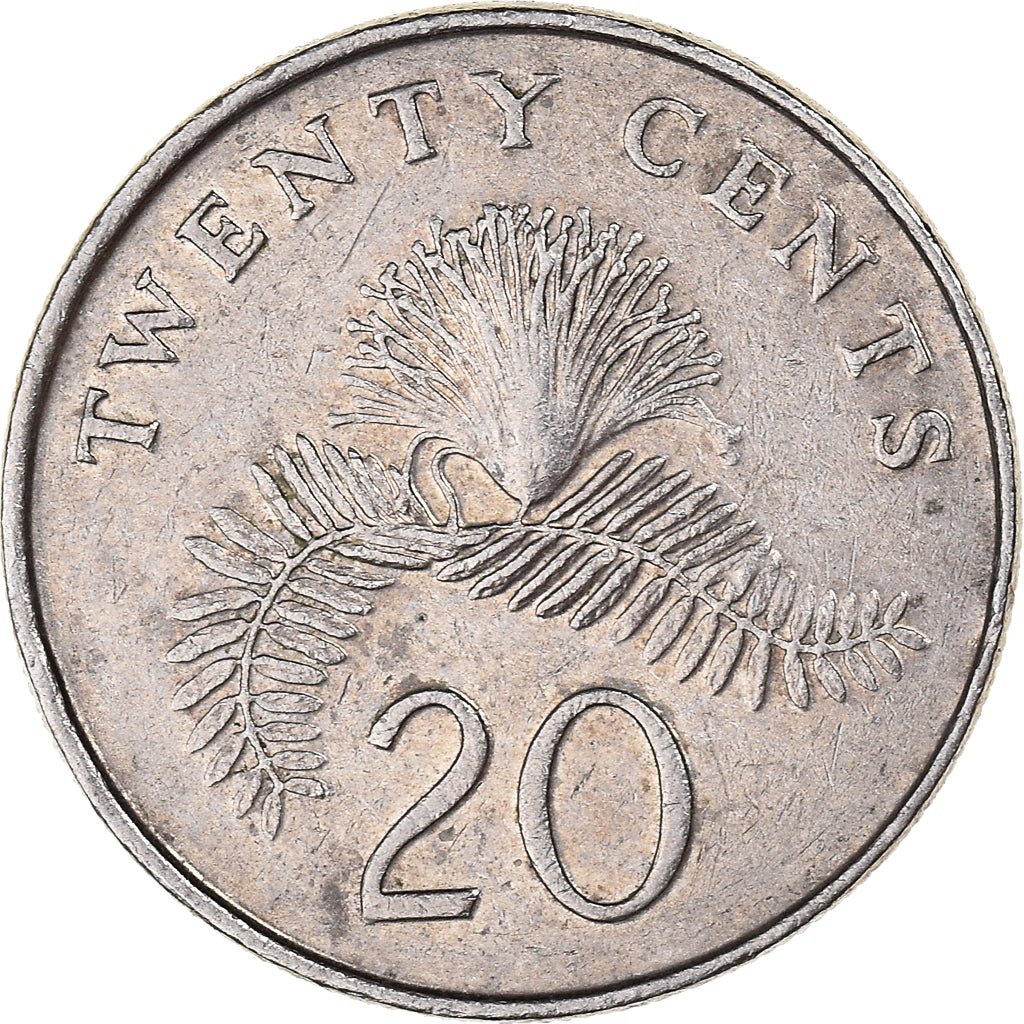 Munten, Singapur, 20 Cents, 1987