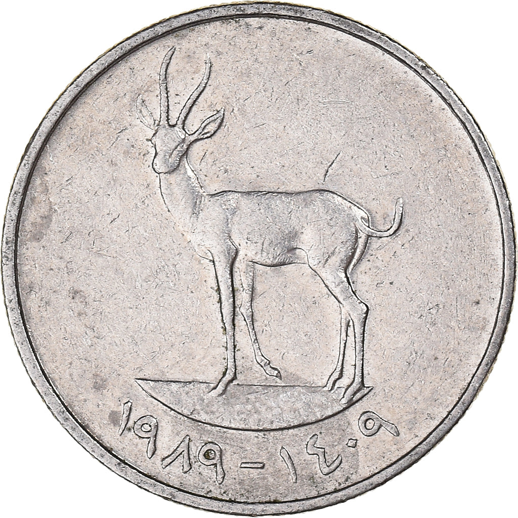 Moneta, Emirati Arabi Uniti, 25 Fils, 1989
