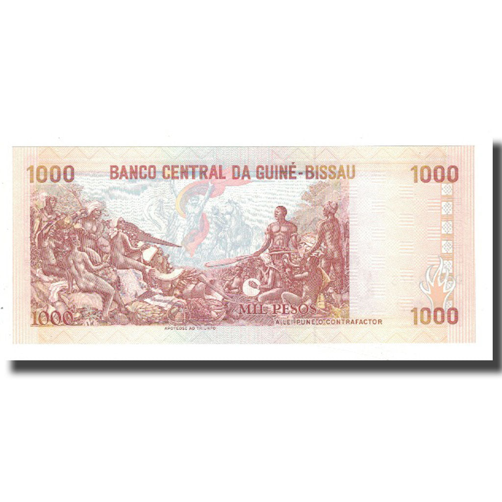 Banknote, Guinea-Bissau, 1000 Pesos, 1993, 1993-03-01, KM:13b, UNC(65-70)