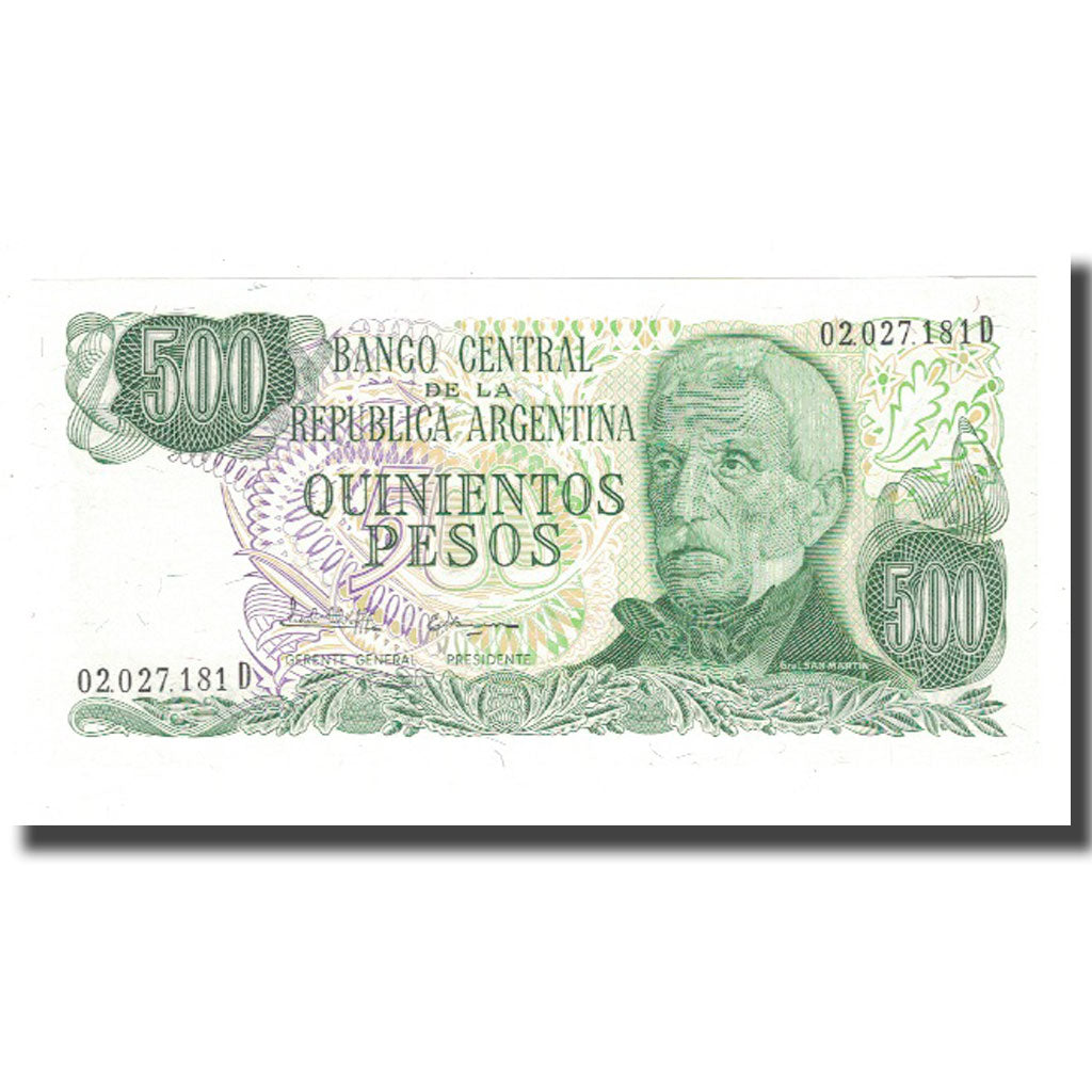 Banknote, Argentina, 500 Pesos, KM:298a, UNC(65-70)