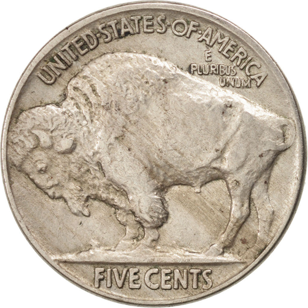 UNITED STATES, Buffalo Nickel, 5 Cents, 1917, U.S. Mint, KM #134, AU(50-53),...