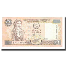 Geldschein, Zypern, 1 Pound, 2004, 2004-04-01, KM:60d, S+