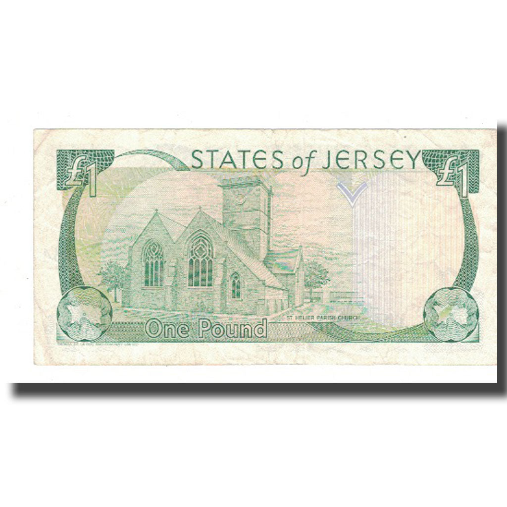 Banknote, Jersey, 1 Pound, KM:11b, VF(20-25)