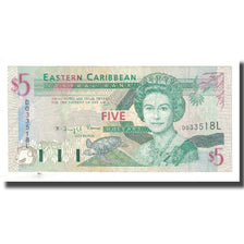 Banknote, East Caribbean States, 5 Dollars, KM:42l, VF(20-25)