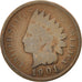 UNITED STATES, Indian Head Cent, Cent, 1901, U.S. Mint, KM #90a, VF(20-25),...
