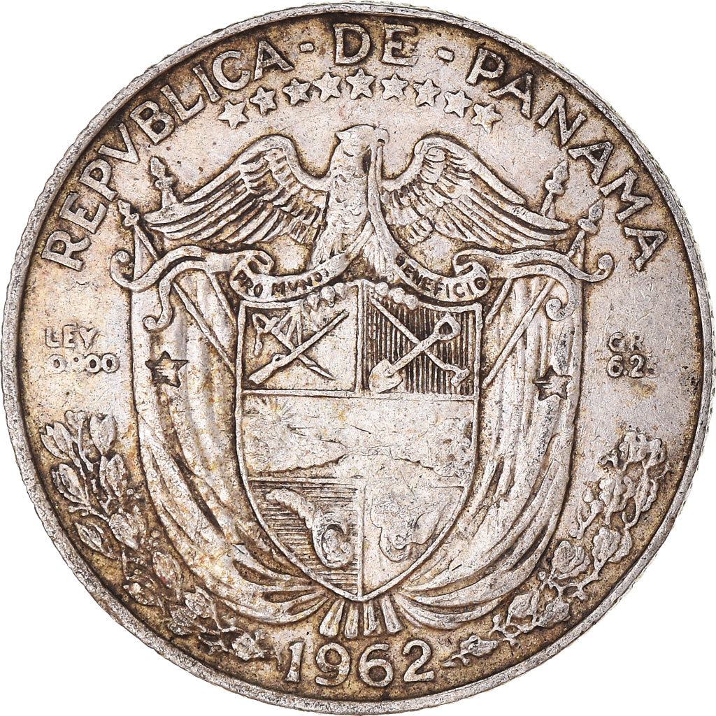 Moneda, Panamá, 1/4 Balboa, 1962