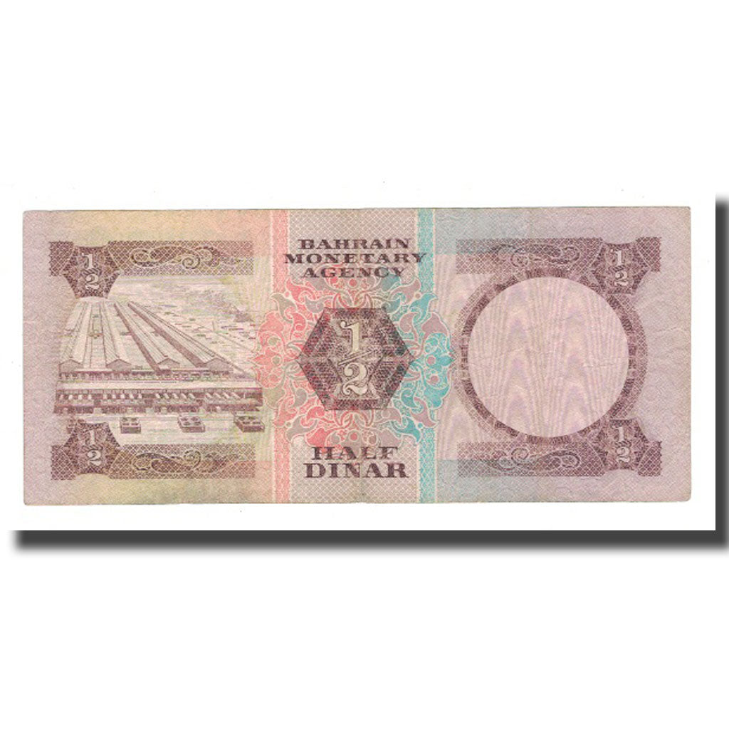Banknote, Bahrain, 1/2 Dinar, KM:7, VF(20-25)