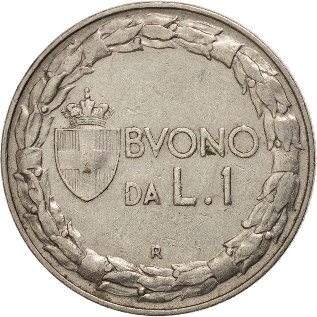 ITALY, Lira, 1924, Rome, KM #62, EF(40-45), Nickel, 27, 7.88