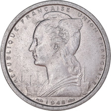 Münze, Französisch-Äquatorialafrika, 2 Francs, 1948