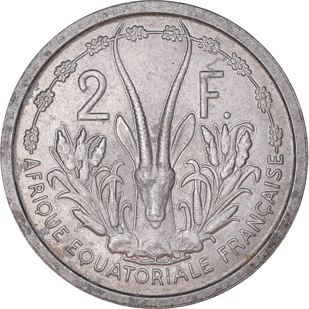 Münze, Französisch-Äquatorialafrika, 2 Francs, 1948