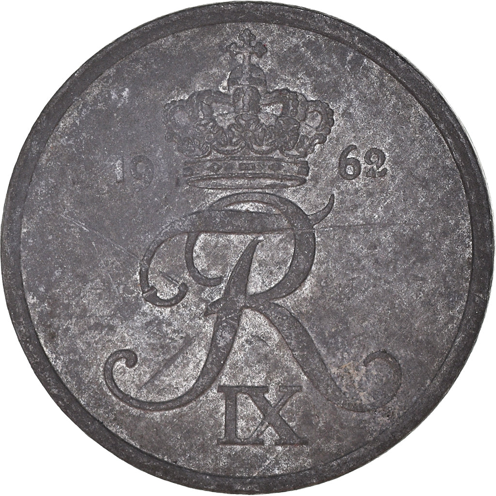Munten, Denemarken, 2 Öre, 1962