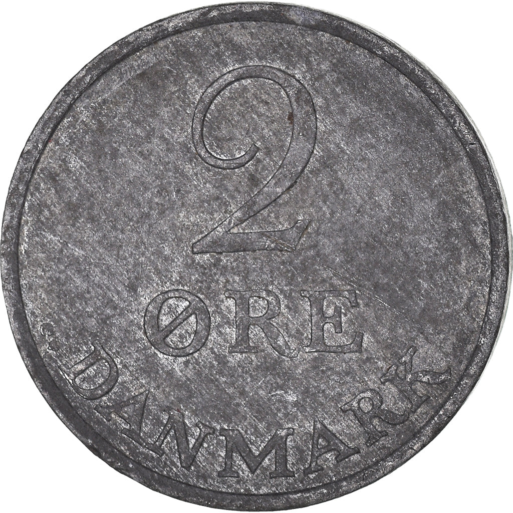 Munten, Denemarken, 2 Öre, 1962
