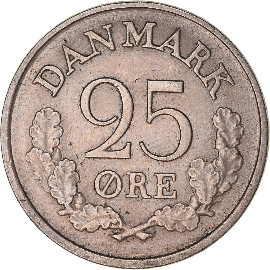Monnaie, Danemark, 25 Öre, 1961