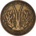 Coin, French West Africa, 10 Francs, 1957