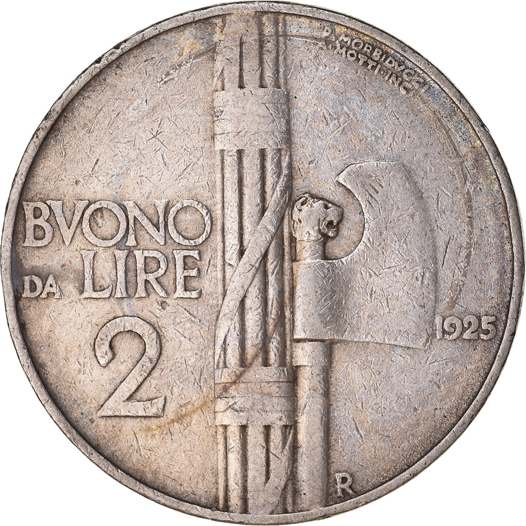 Monnaie, Italie, 2 Lire, 1925