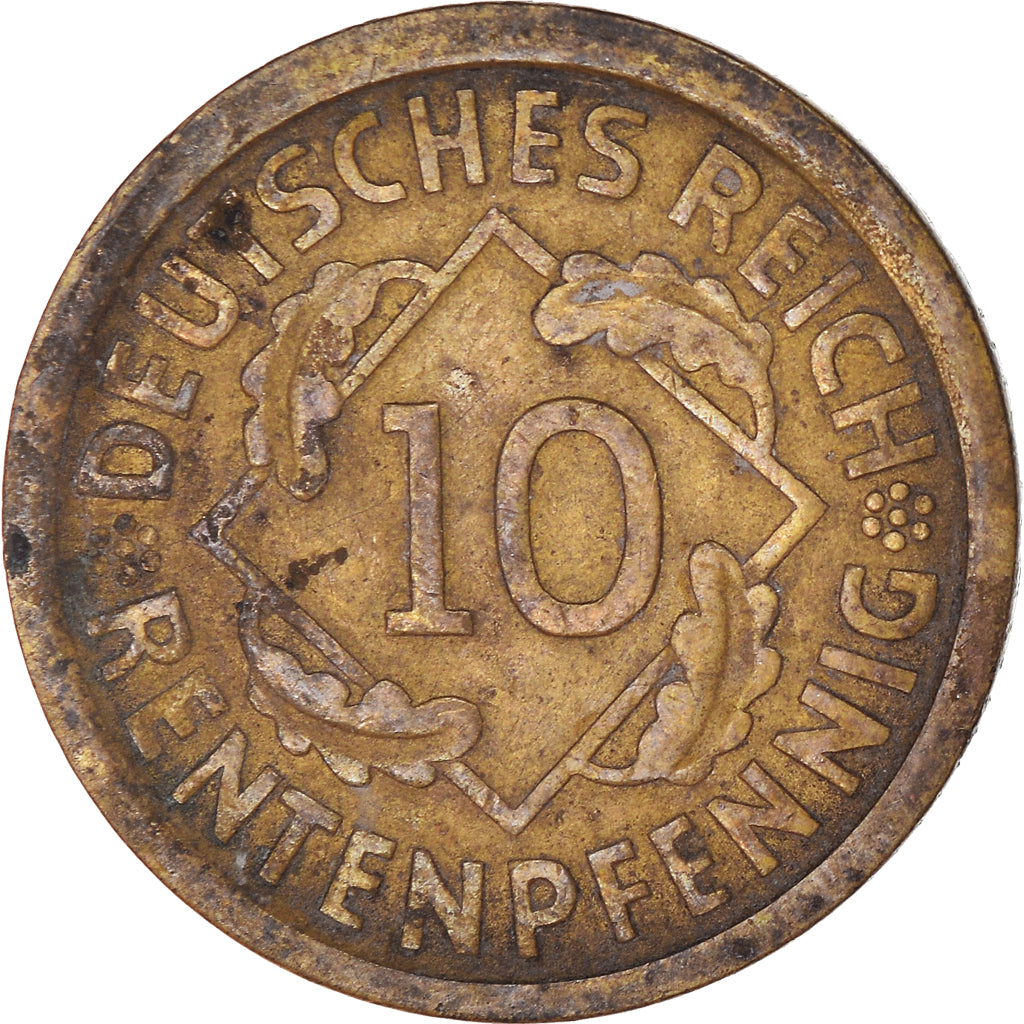 Monnaie, Allemagne, République de Weimar, 10 Rentenpfennig, 1924, Munich, TB+