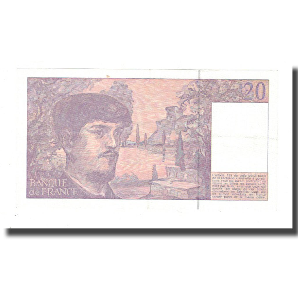France, 20 Francs, 1992, EF(40-45), Fayette:66bis.3, KM:151f