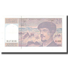 France, 20 Francs, 1991, AU(55-58), Fayette:66Bis.2, KM:151e