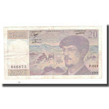 France, 20 Francs, 1988, TB, Fayette:66.9, KM:151c
