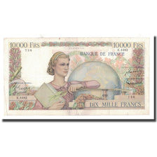 Francja, 10,000 Francs, 1953, 1953-04-02, VF(20-25), Fayette:50.64, KM:132d