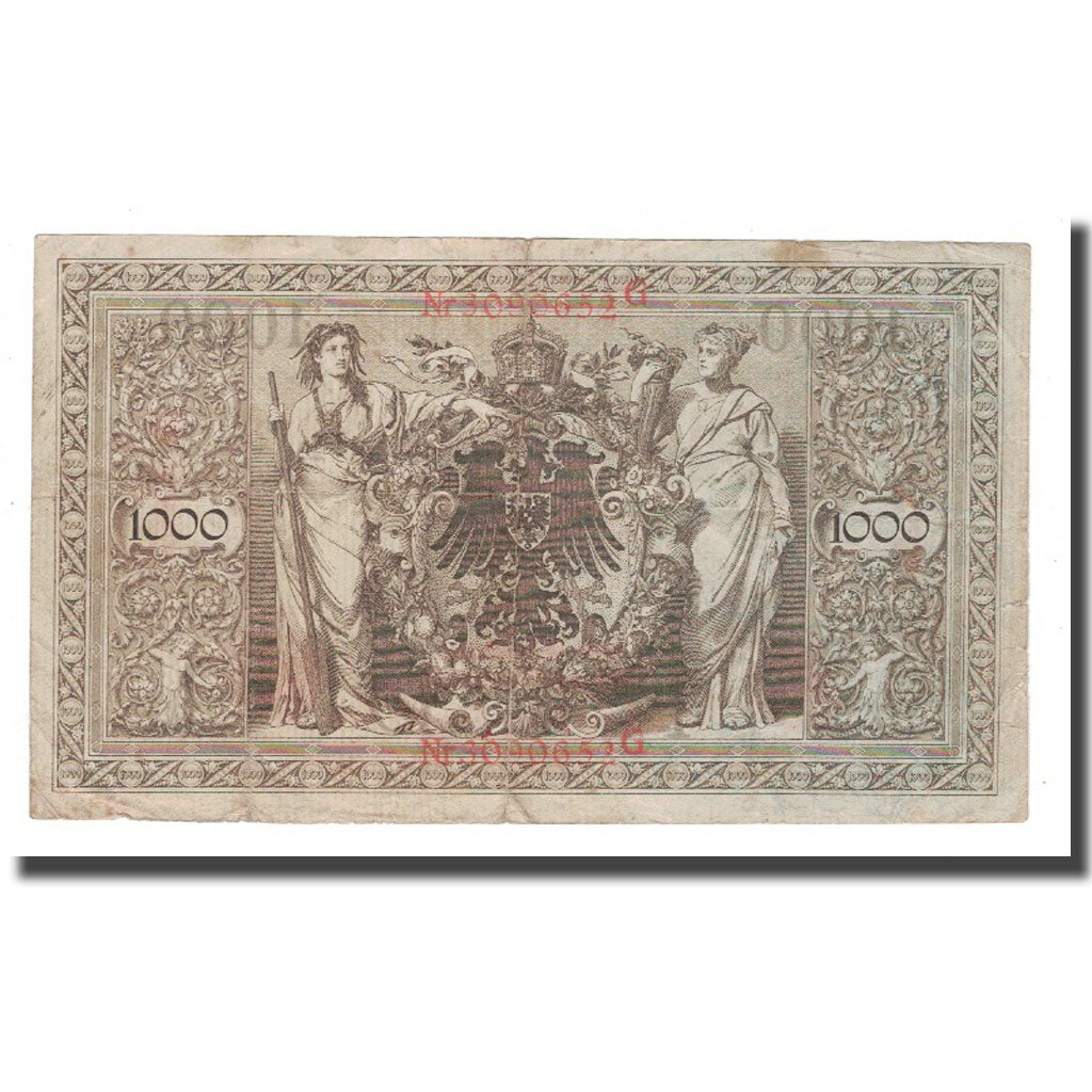 Banknote, Germany, 1000 Mark, 1910, 1910-04-21, KM:44b, F(12-15)