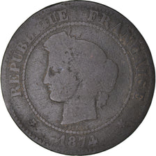 Moneta, Francja, 5 Centimes, 1874