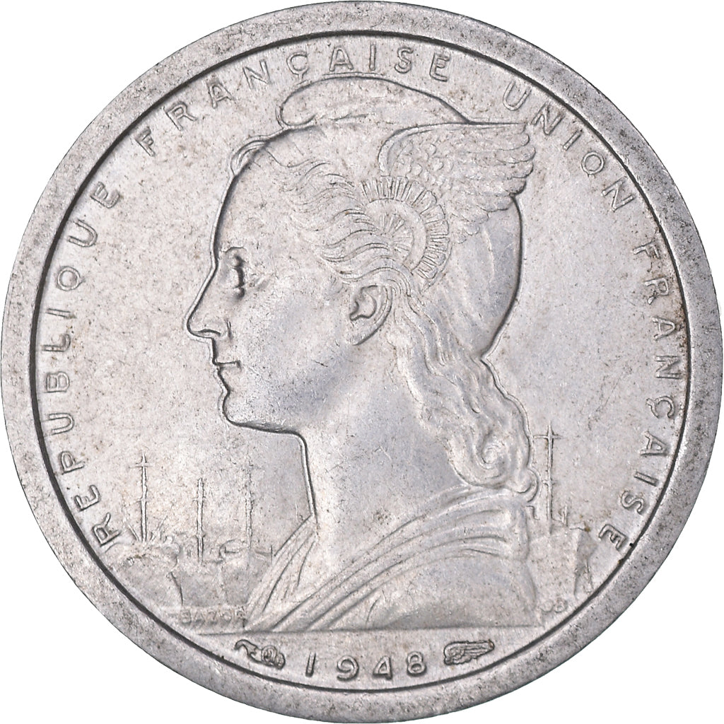Moeda, São Pedro e Miquelão, 1 Franc, 1948