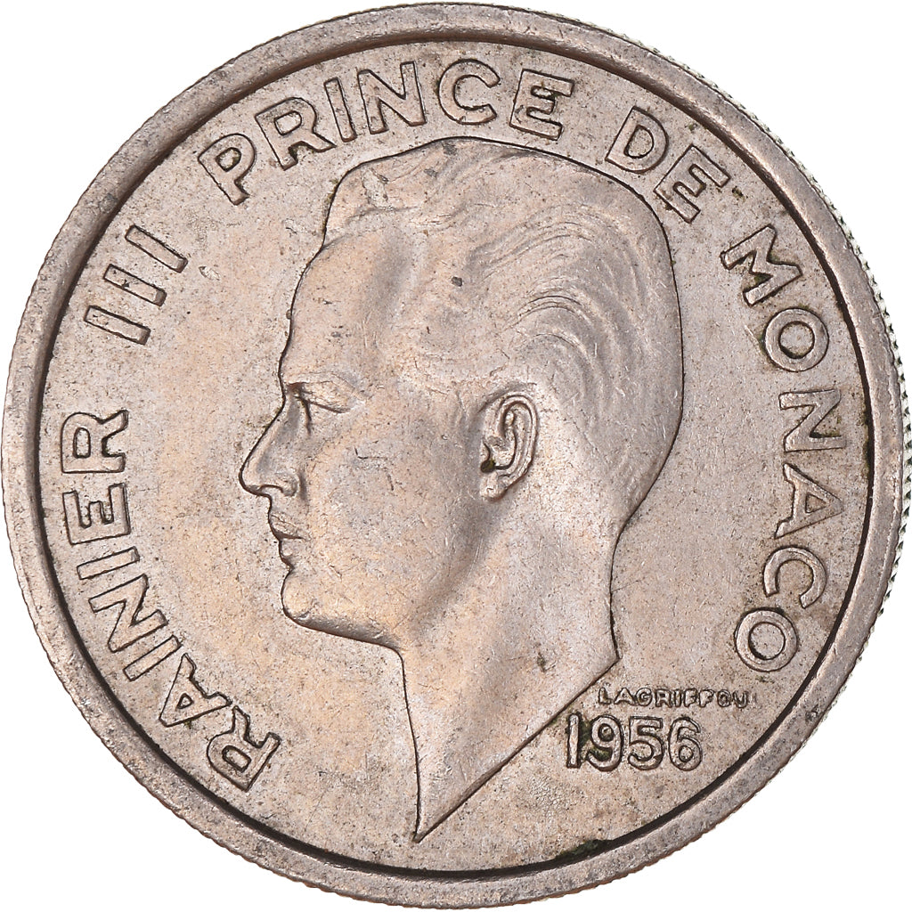 Moneda, Mónaco, 100 Francs, 1956