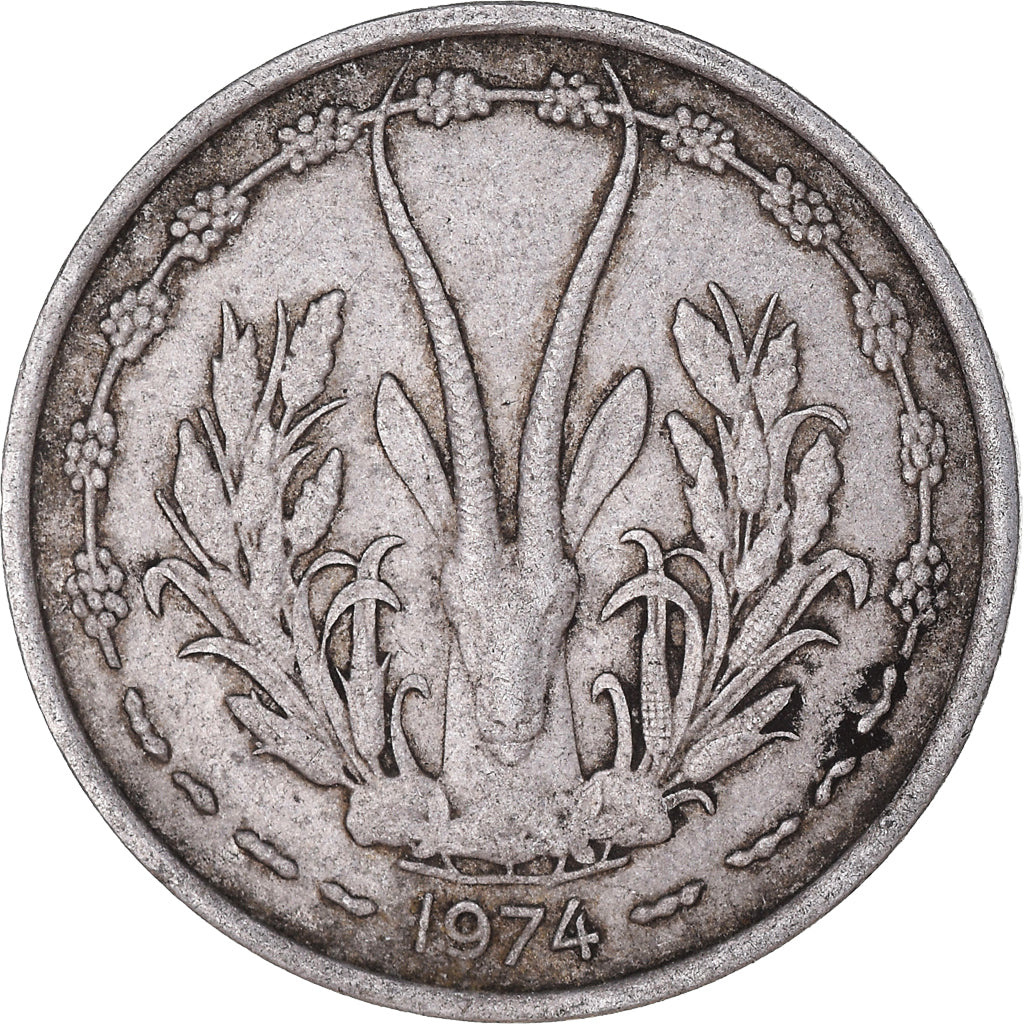 Moneta, Kraje Afryki Zachodniej, Franc, 1974
