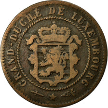 Coin, Luxembourg, William III, 5 Centimes, 1854, Utrecht, VF(20-25), Bronze