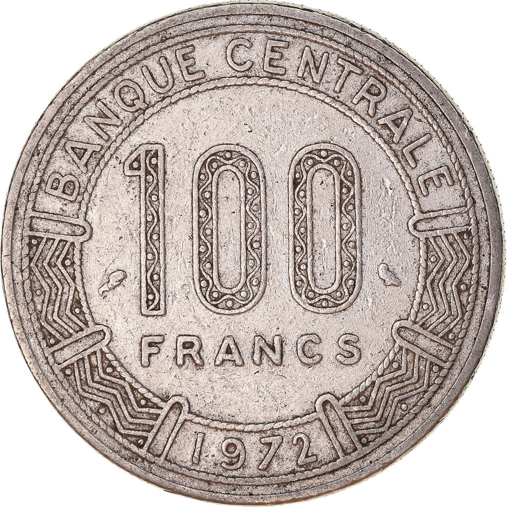 Moneda, Chad, 100 Francs, 1972