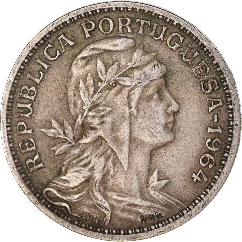 Münze, Portugal, 50 Centavos, 1964
