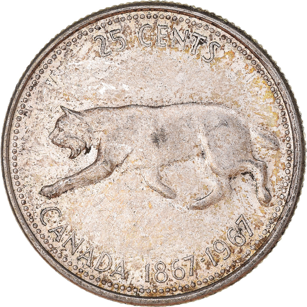 Moneta, Canada, 25 Cents, 1967