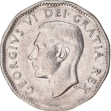 Coin, Canada, 5 Cents, 1950