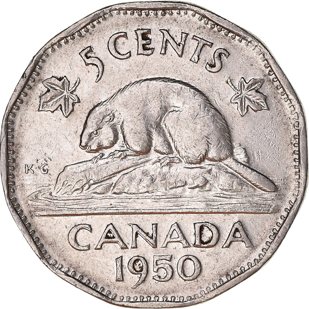 Monnaie, Canada, 5 Cents, 1950
