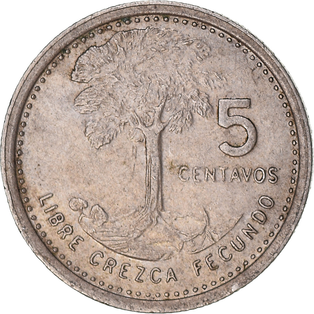 Moneda, Guatemala, 5 Centavos, 1978