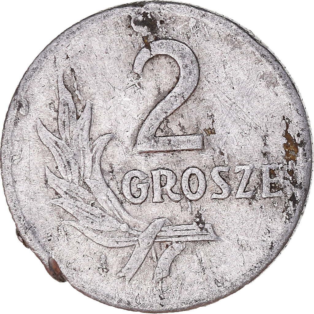 Coin, Poland, 2 Grosze, 1949