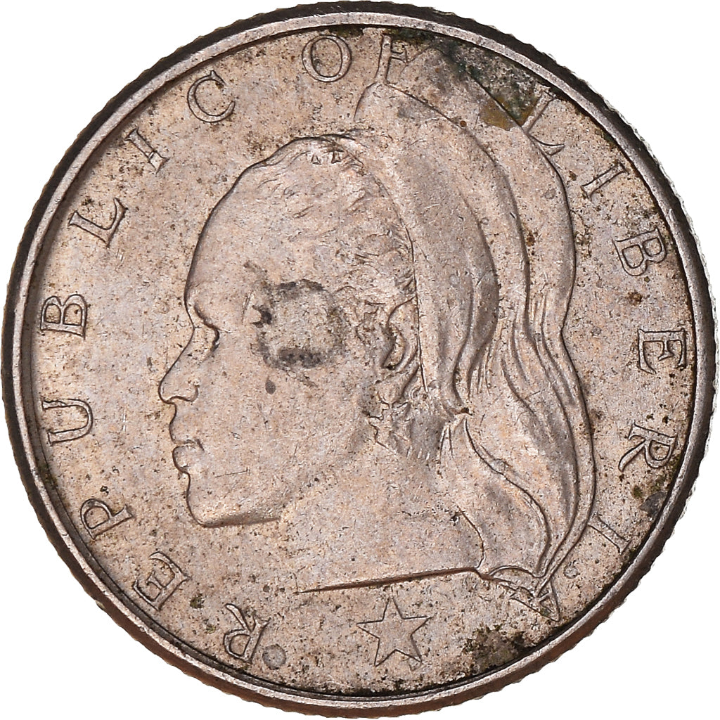 Moneta, Liberia, 10 Cents, 1970