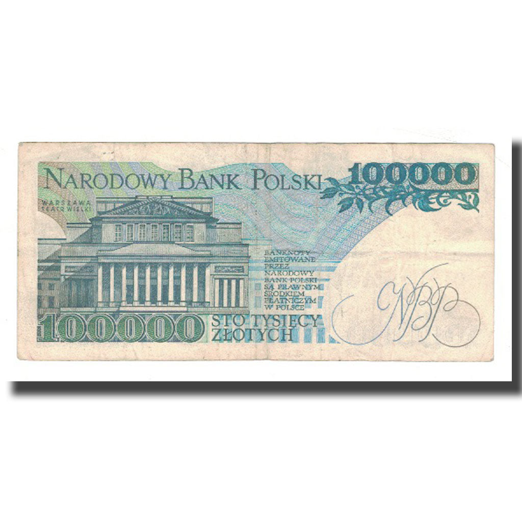 Banknote, Poland, 100,000 Zlotych, 1990, 1990-02-01, KM:154a, VF(20-25)