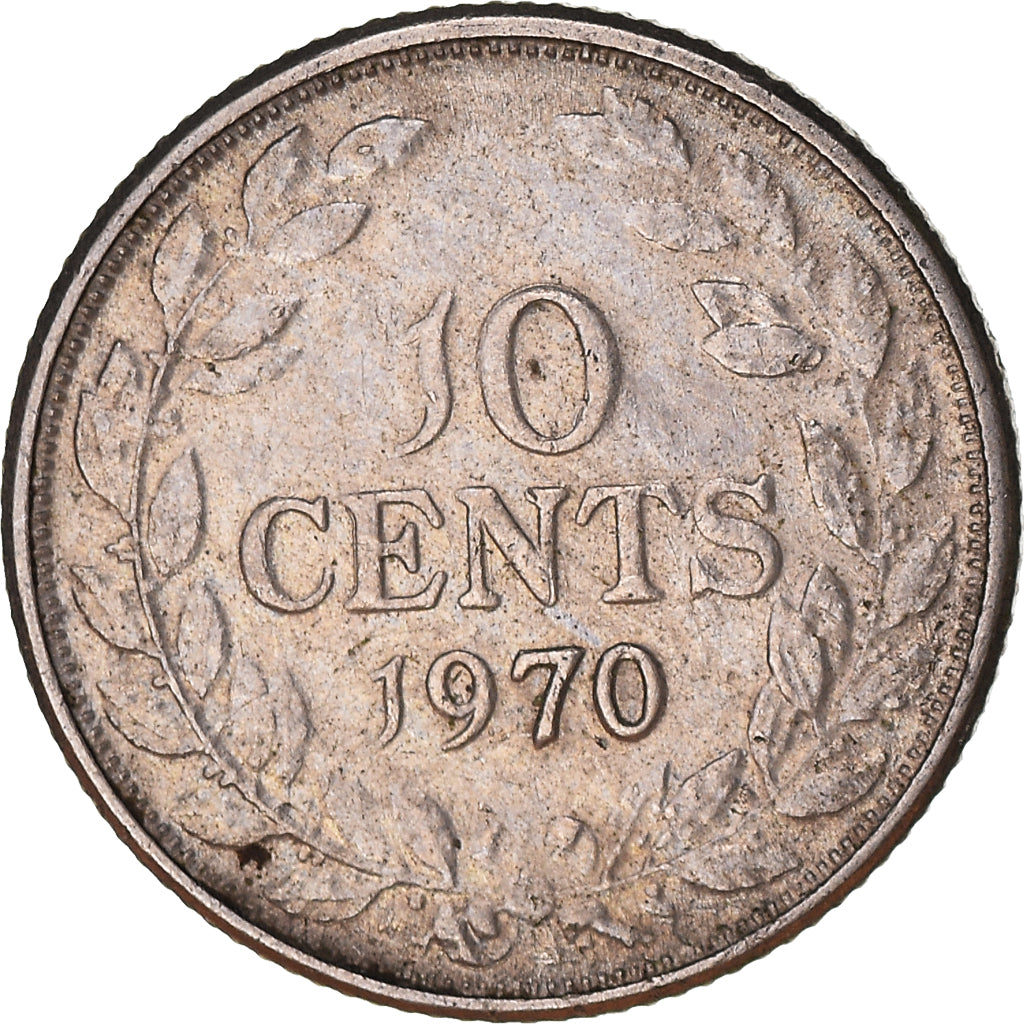 Moneda, Liberia, 10 Cents, 1970